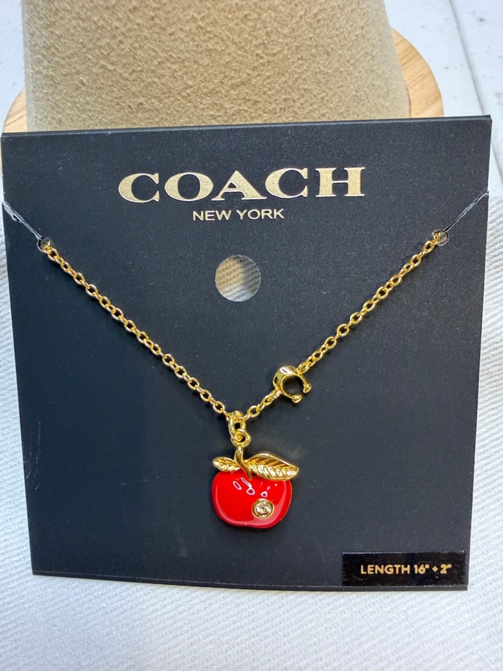 Coach Signature Apple Necklace - Picture 3 of 6